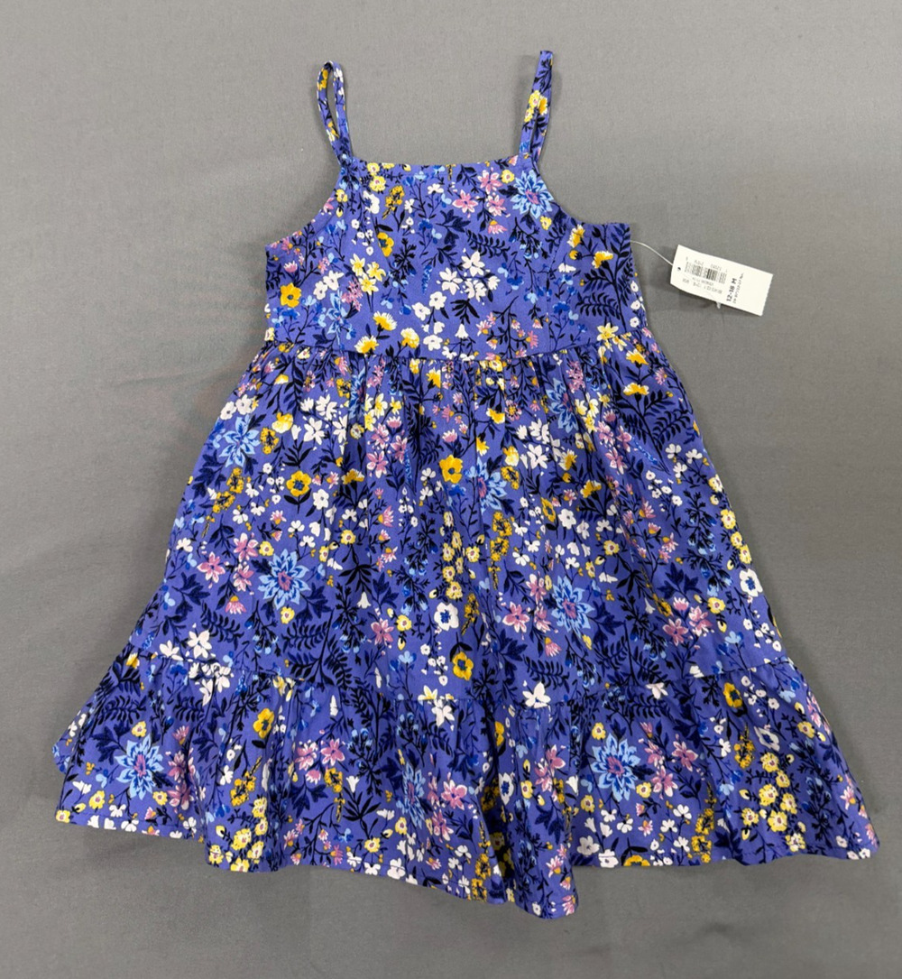 Old Navy Baby Girls 12-18M Floral Tiered Sundress Purple Pink Summer Dress NWT